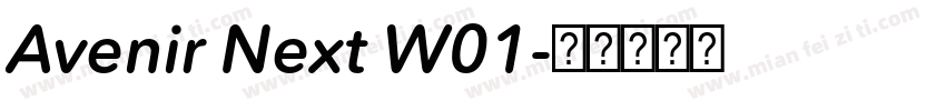 Avenir Next W01字体转换